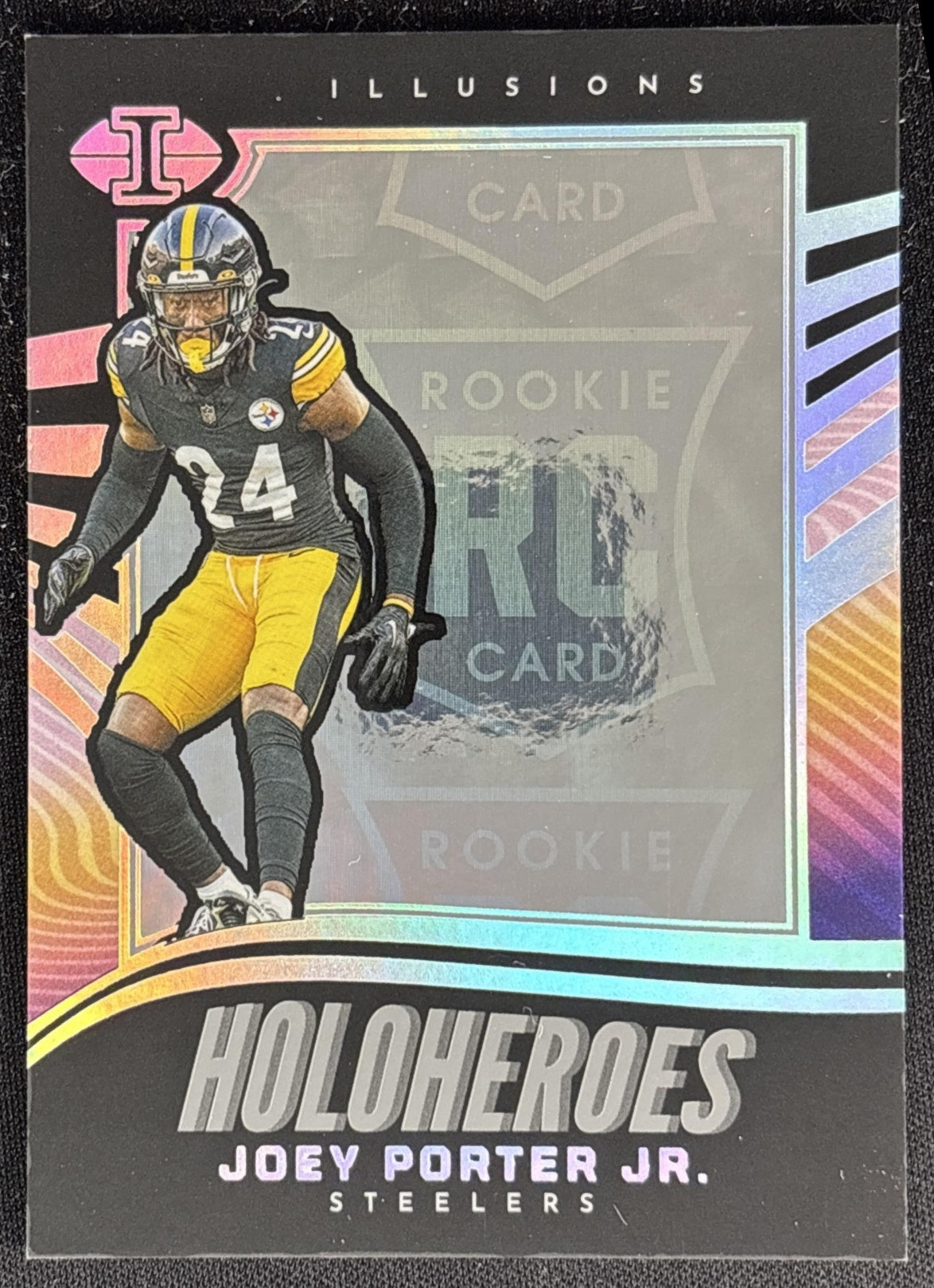 Joey Porter Jr. 2023 Panini Illusions HoloHeroes Rookie Steelers