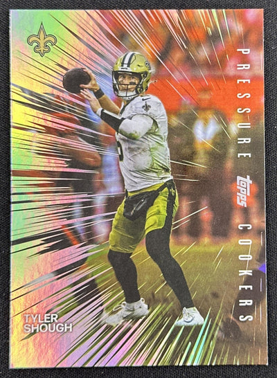 Tyler Shough 2026 Topps Flagship Pressure Cookers Saints Sports Trading Card
