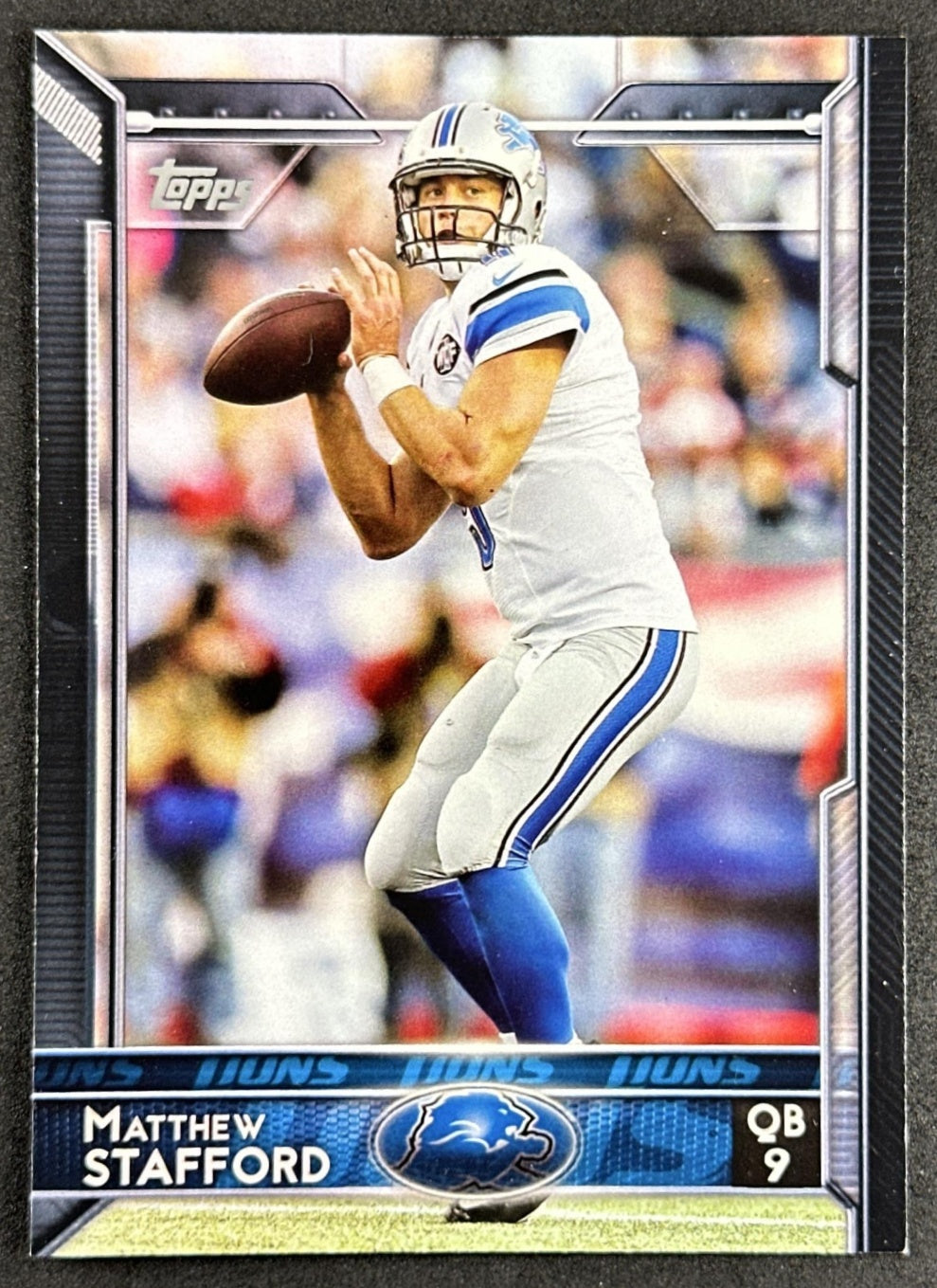 Matthew Stafford 2015 Topps Lions Detroit Lions Sports Trading Card