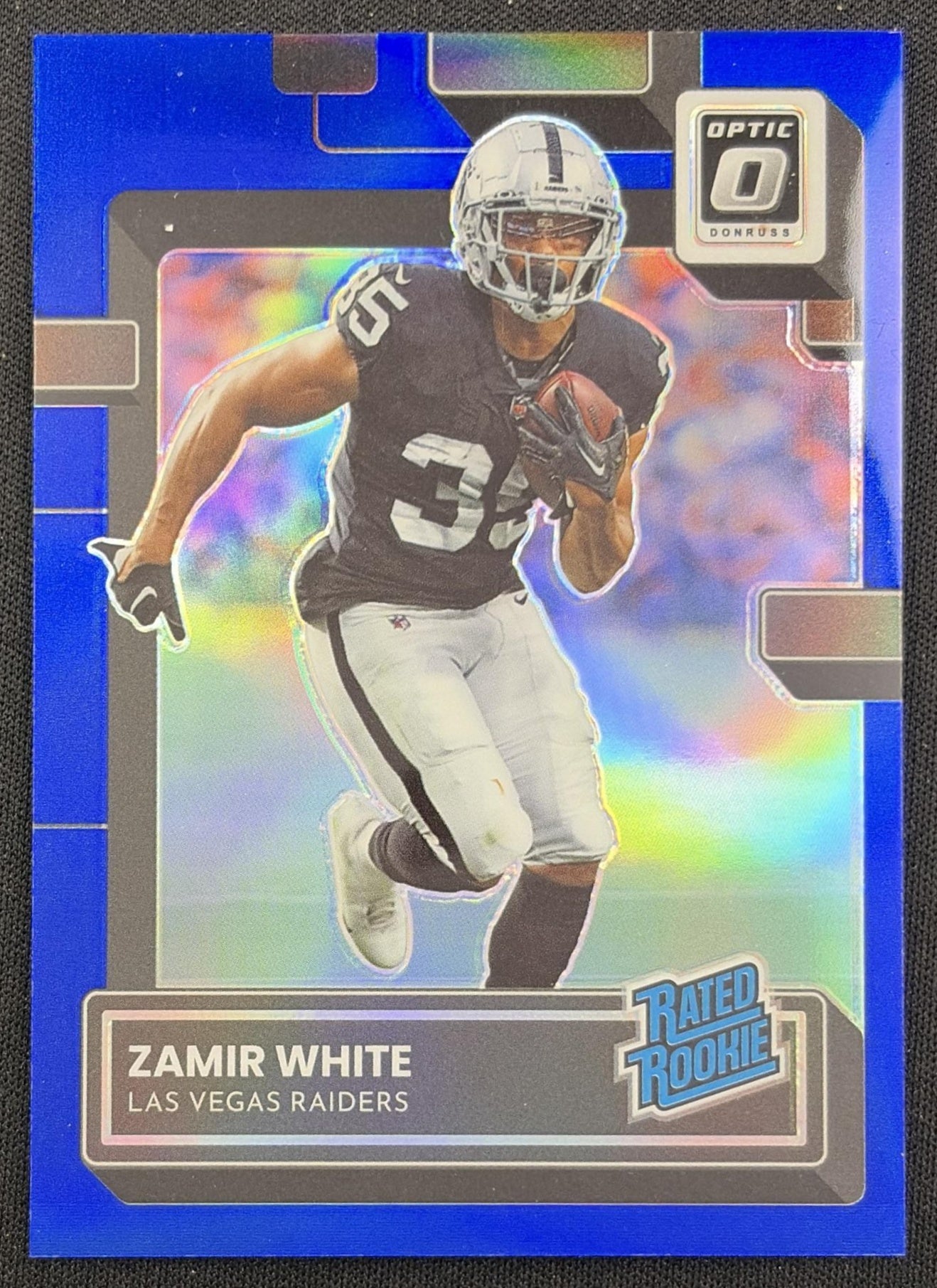 Zamir White 2022 Panini Donruss Optic Blue /179 Raiders