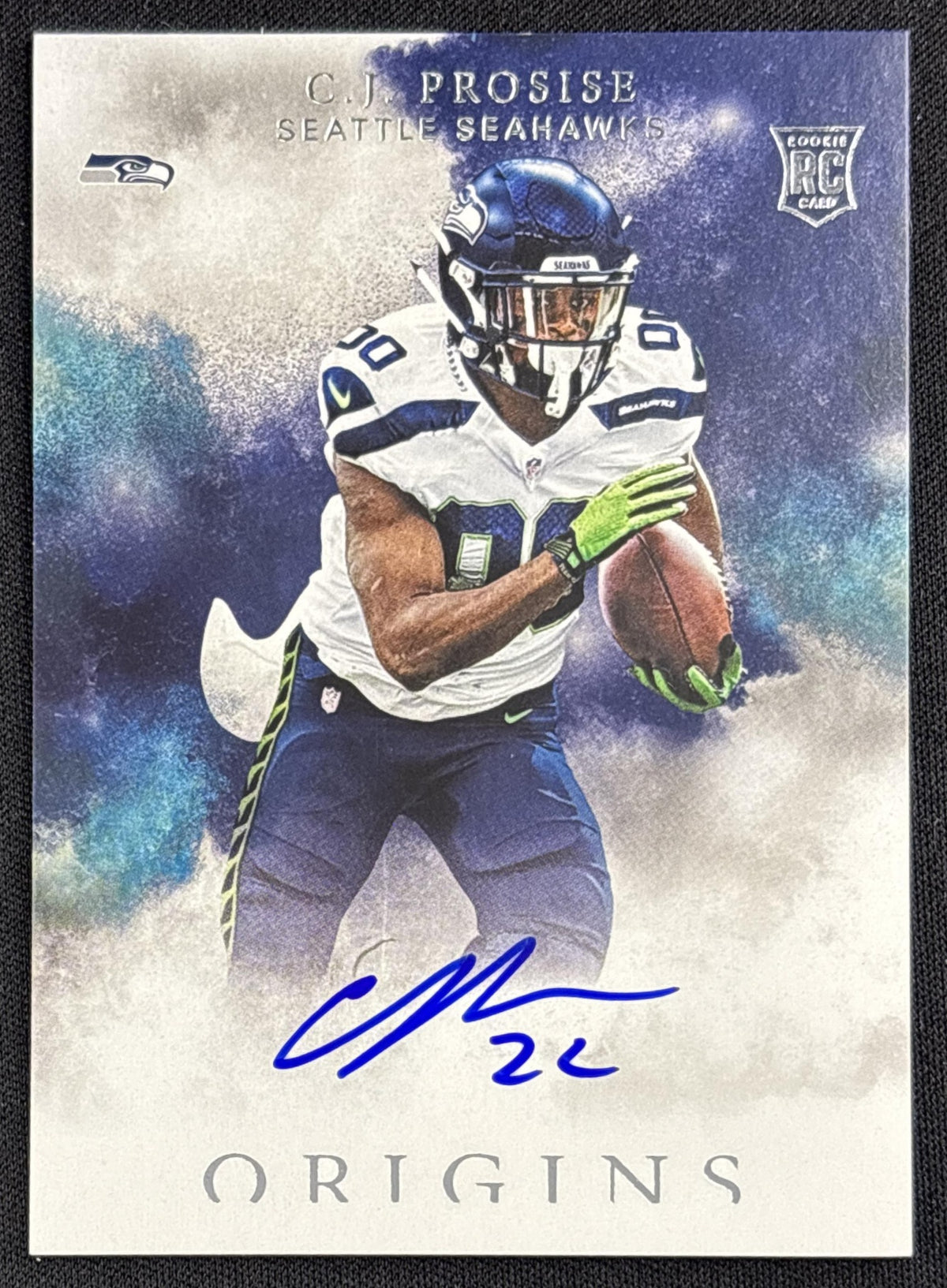 C.J. Prosise 2016 Panini Origins Auto Rookie Seattle Seahawks