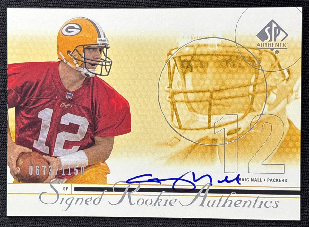 Craig Nall 2002 SP Authentic /1150 Packers Green Bay Packers