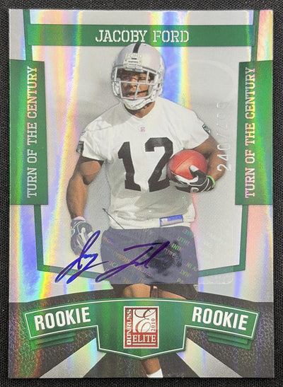 Jacoby Ford 2010 Panini Donruss Elite Turn of the Century Auto /499 Raiders