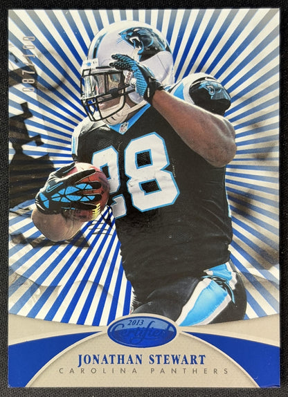 Jonathan Stewart 2013 Panini Certified Mirror Blue /100 Panthers