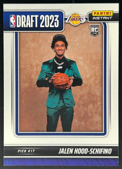 Jalen Hood-Schifino 2023 Panini Instant NBA Draft Night Lakers Sports Trading Cards