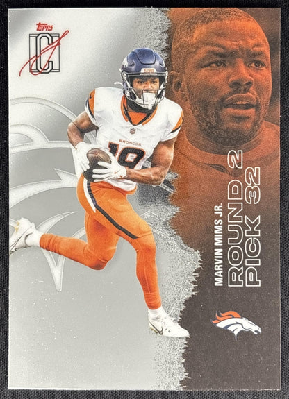 Marvin Mims Jr. 2025 Topps Signature Class Chrome Veteran Broncos Sports Trading Cards