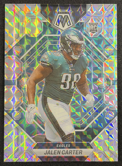 Jalen Carter 2023 Panini Mosaic Eagles Sports Trading Card