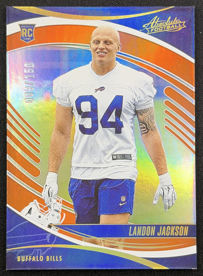 Landon Jackson 2025 Panini Absolute Rookies Spectrum Orange /150 Bills