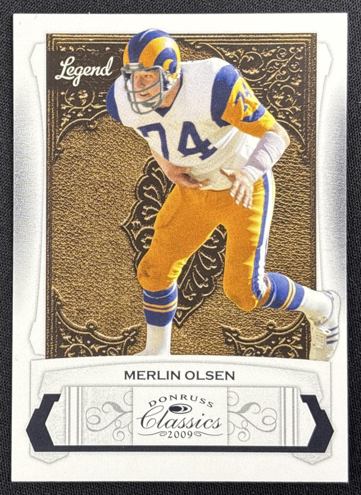 Merlin Olsen 2009 Panini Donruss Classics /999 Rams