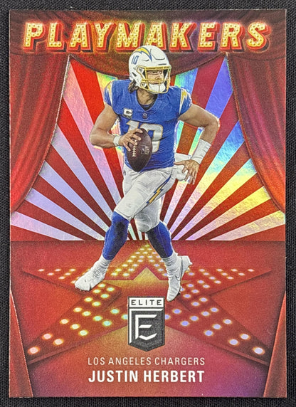 Justin Herbert 2022 Panini Donruss Elite Playmakers Chargers