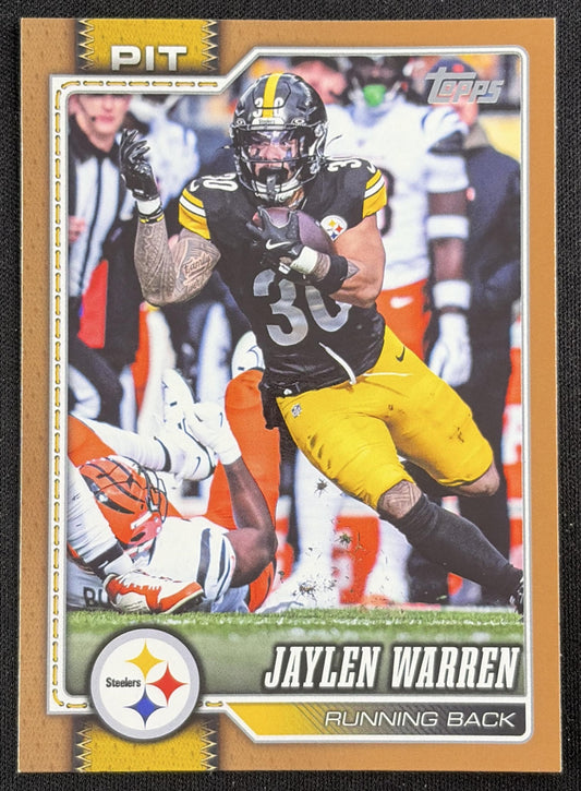 Jaylen Warren 2026 Topps Gold /2026 Steelers Sports Trading Card