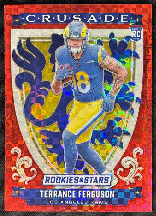 Terrance Ferguson 2025 Rookies & Stars Crusade Red Plaid Rams - front
