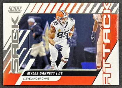 Myles Garrett 2025 Panini Score Sack Attack Red Browns