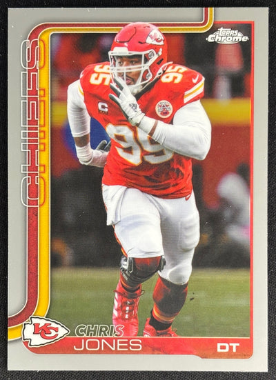 Chris Jones 2025 Topps Chrome Chiefs Sports Trading Cards