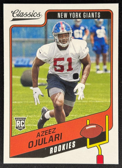 Azeez Ojulari 2021 Classics Giants Sports Trading Cards