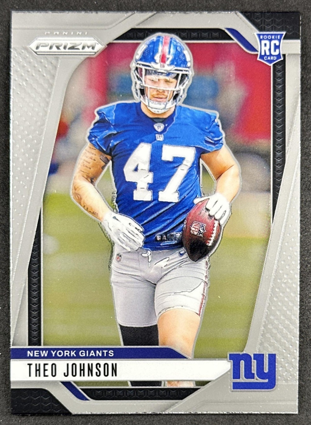 Theo Johnson 2024 Panini Prizm Giants front