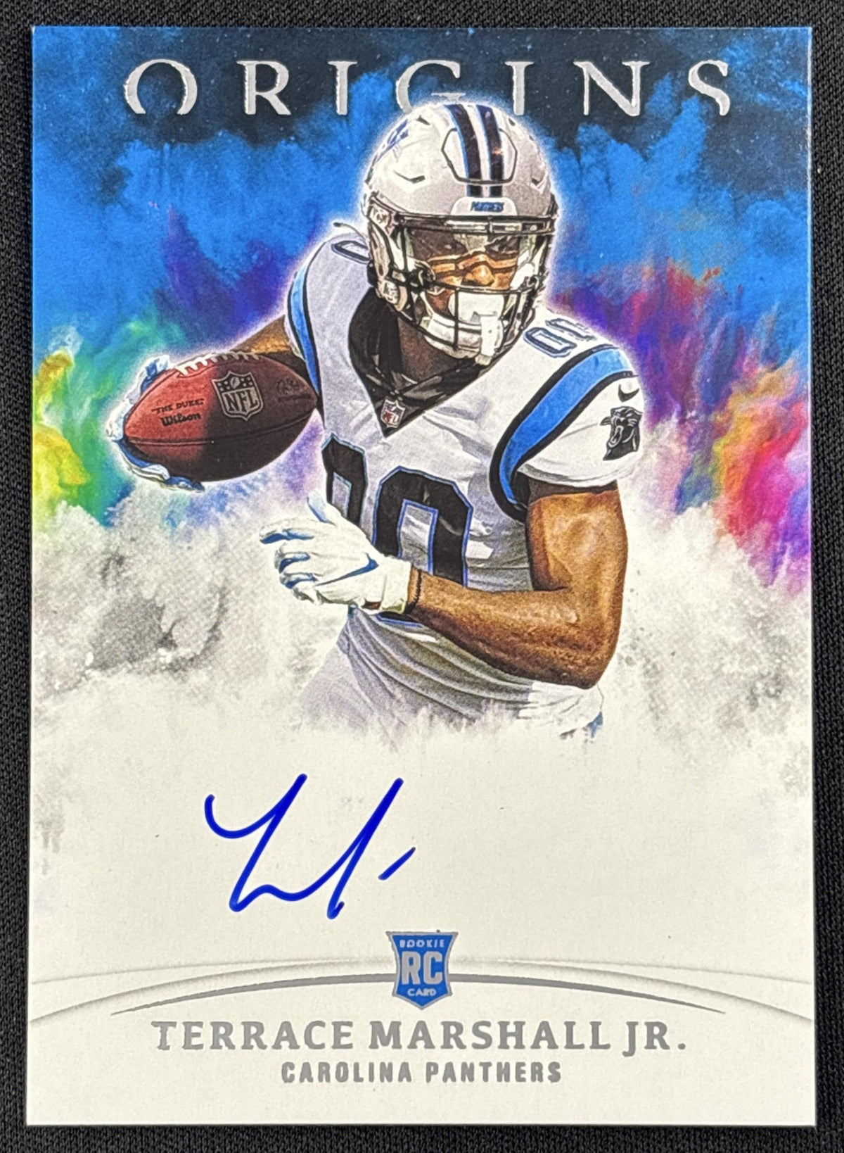 Terrace Marshall Jr. 2021 Panini Origins Rookie Auto Carolina Panthers