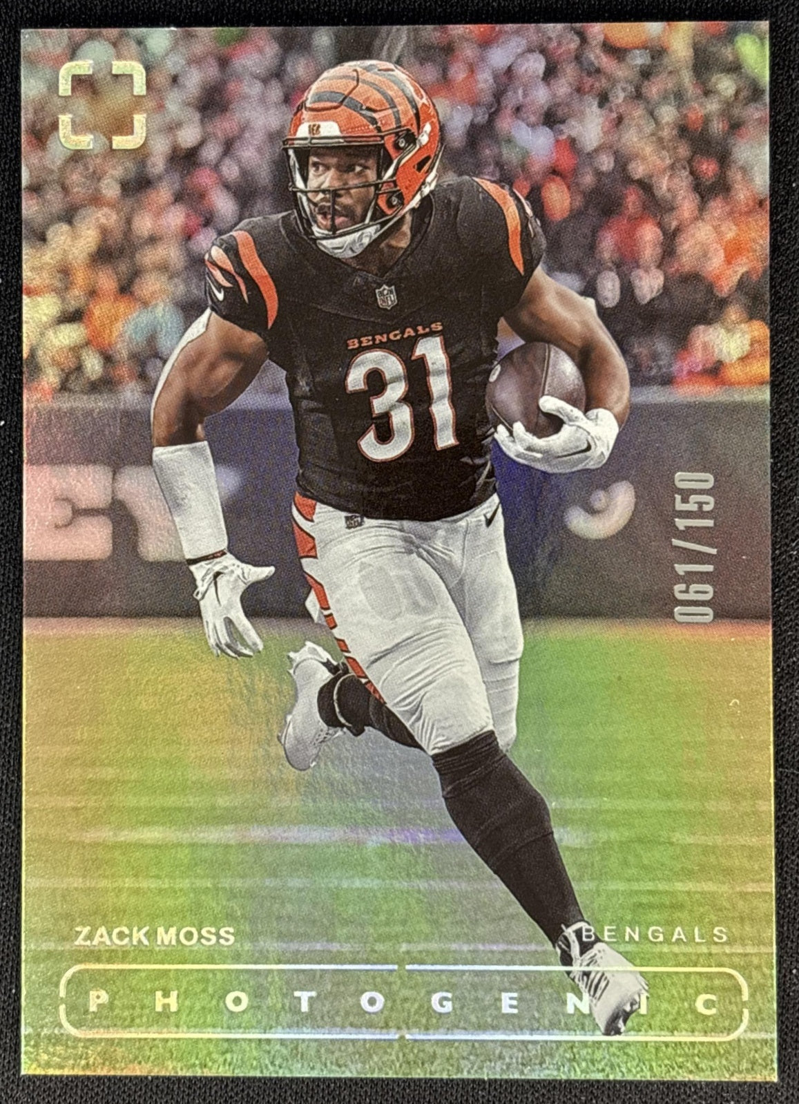 Zack Moss 2024 Panini Photogenic /150 Bengals