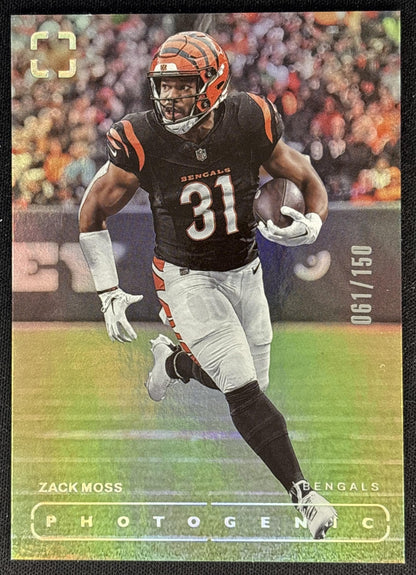 Zack Moss 2024 Panini Photogenic /150 Bengals