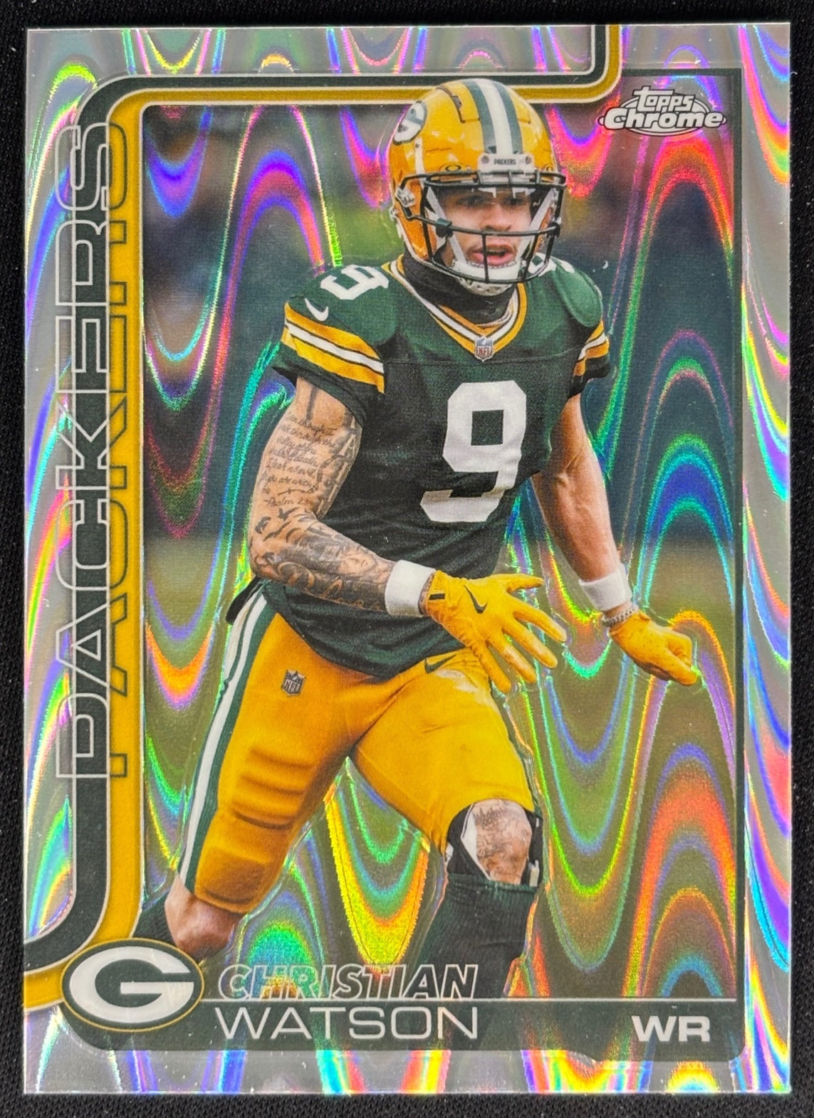 Christian Watson 2025 Topps Chrome RayWave Refractor Packers Default Title Football
