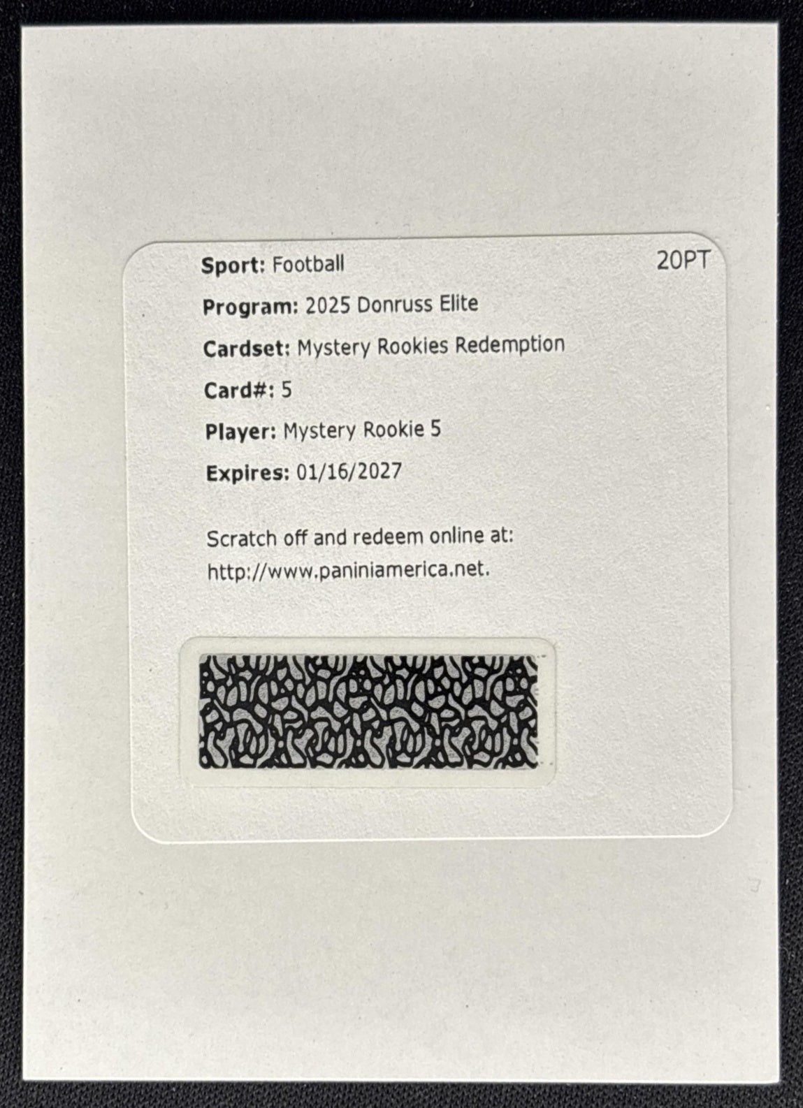 Mystery Rookie 6 2024 Panini Score Rookies Redemption Default Title Sports Trading Cards