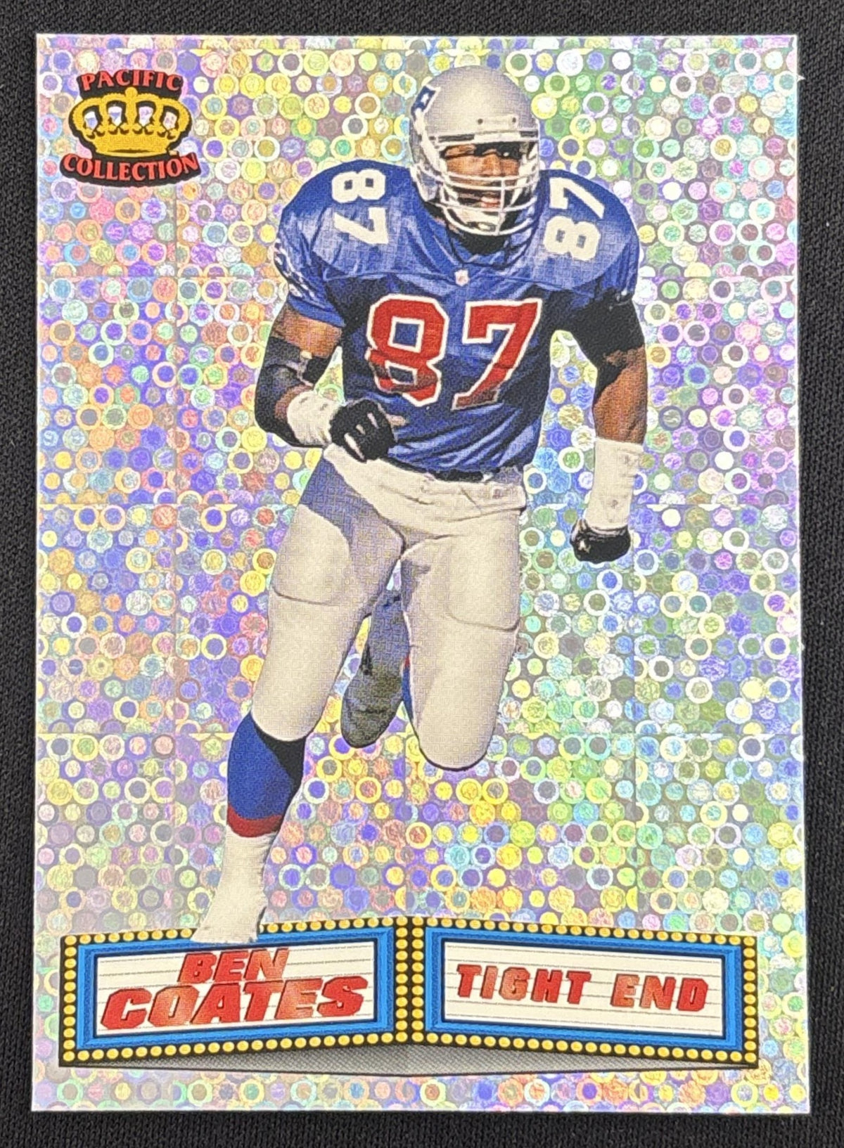 Ben Coates 1994 Pacific Marquee Prisms Patriots