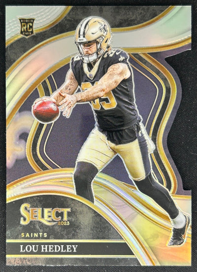 Lou Hedley 2023 Panini Select Silver Prizms Saints Sports Trading Cards