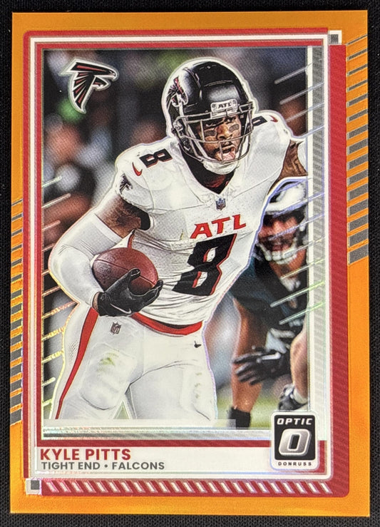 Kyle Pitts 2025 Panini Donruss Optic Orange Prizm /299 Falcons