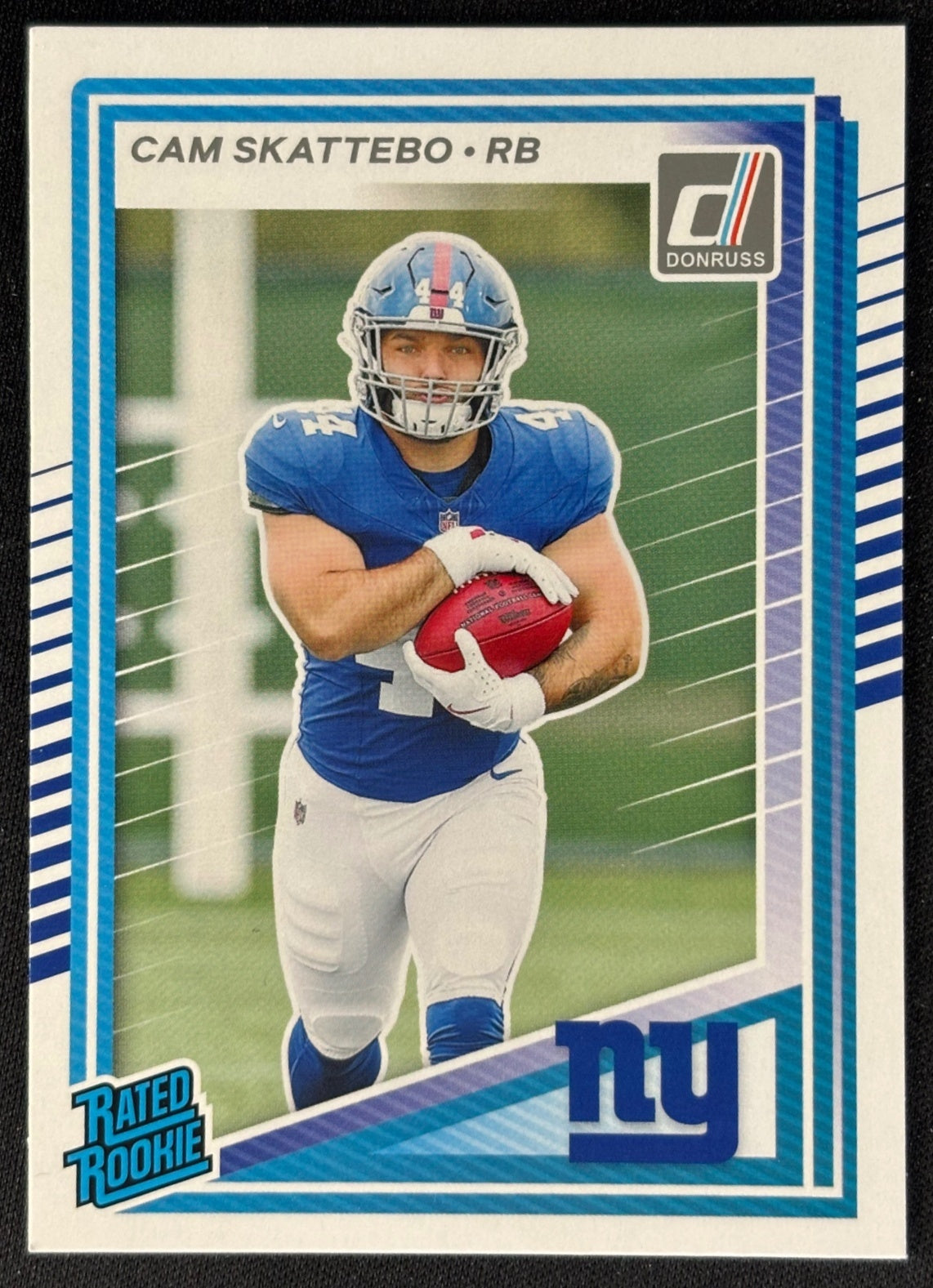 Cam Skattebo 2025 Donruss Rated Rookie Giants Sports Trading Card