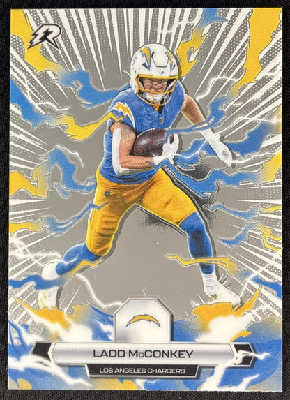 Ladd McConkey 2025 Topps Resurgence Chargers Los Angeles Chargers front