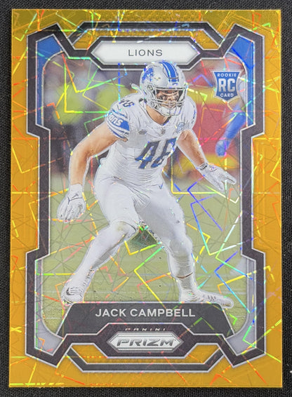 Jack Campbell 2023 Panini Prizm Lazer Lions Sports Trading Card