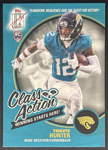 Travis Hunter 2025 Topps Signature Class Action Jaguars front