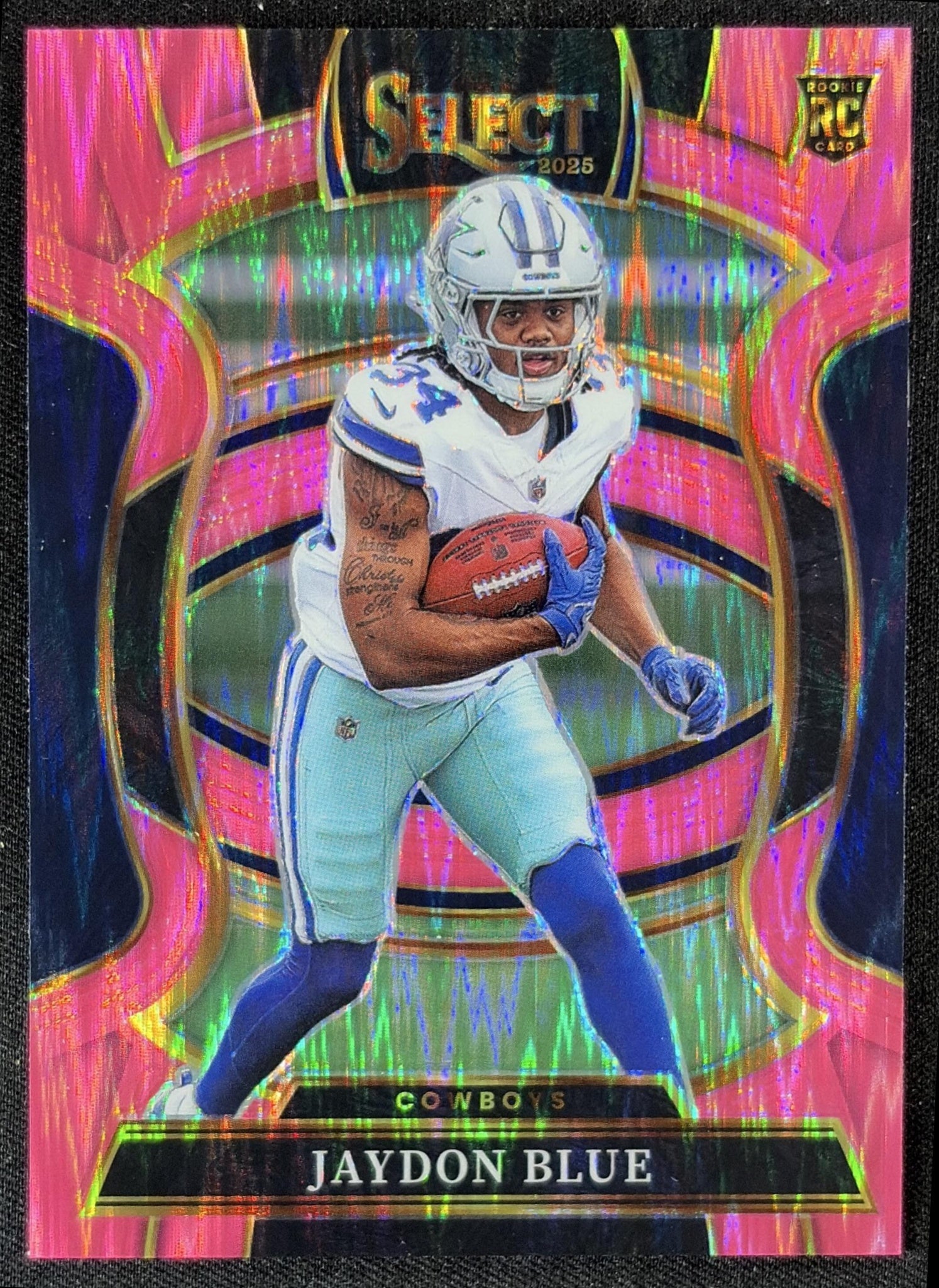 Jaydon Blue 2025 Panini Select Concourse Pink Prizm Shock Cowboys