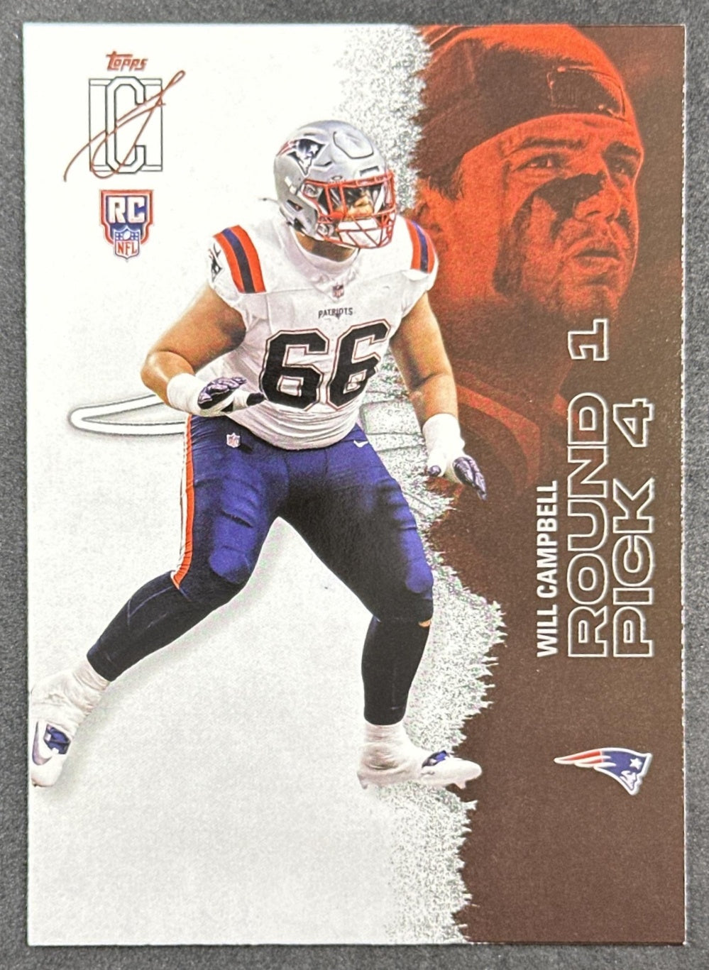 Will Campbell 2025 Topps Signature Class Rookie Patriots