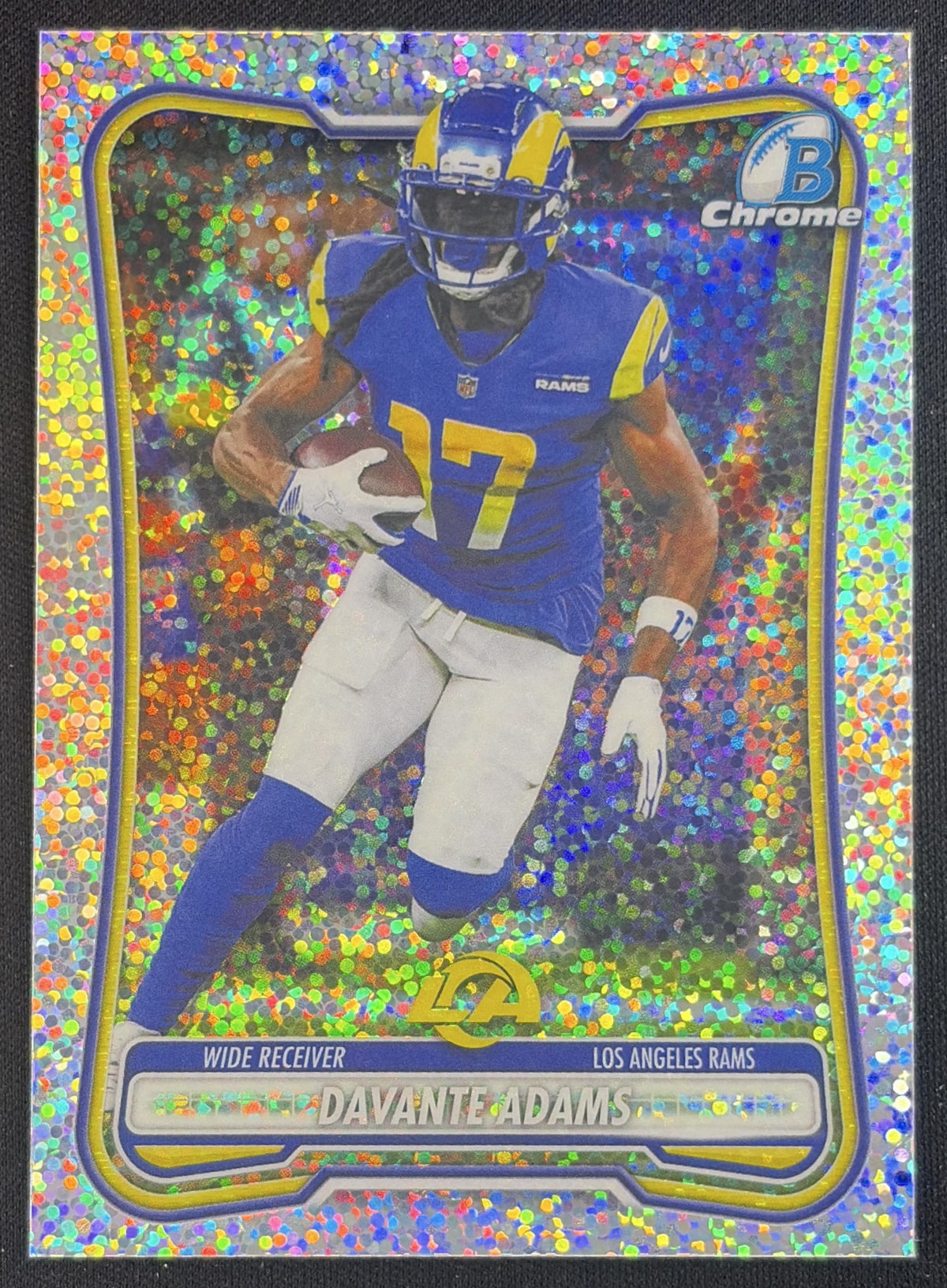 Davante Adams 2026 Bowman Chrome NFL Speckle Refractor Rams