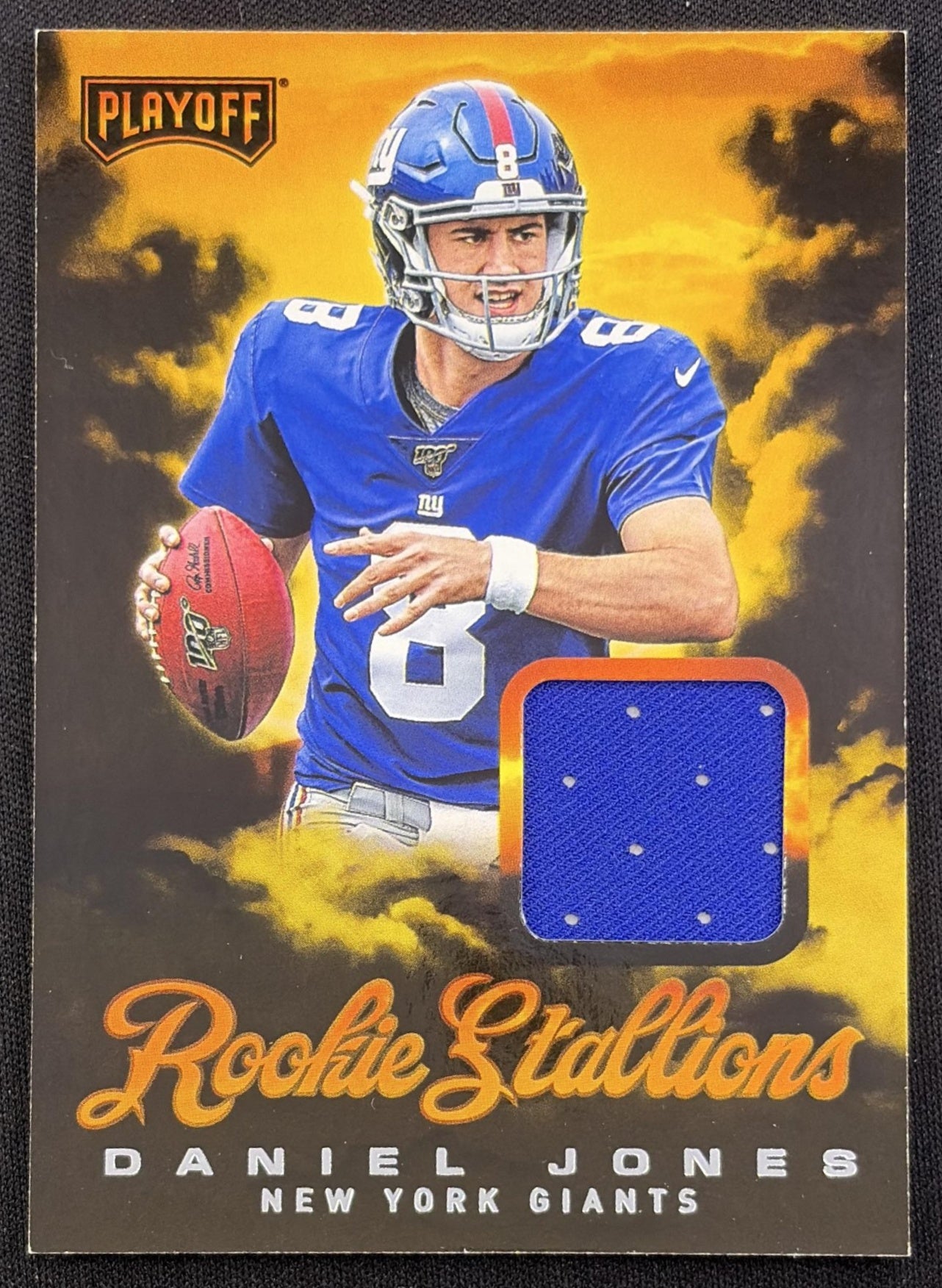 Daniel Jones 2019 Panini Playoff Rookie Stallions Giants
