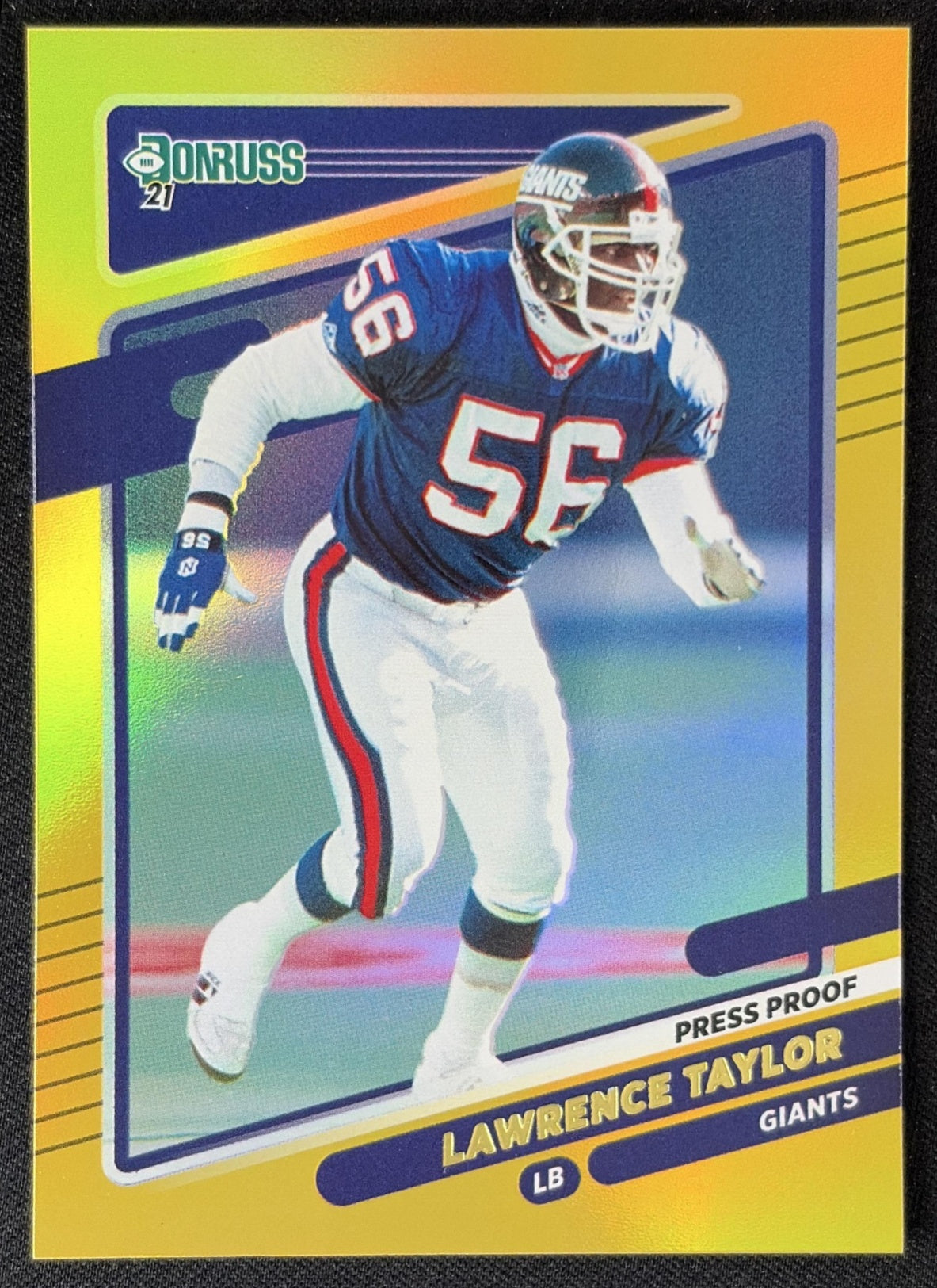 Lawrence Taylor 2021 Panini Donruss Press Proof Premium Giants - New York Giants