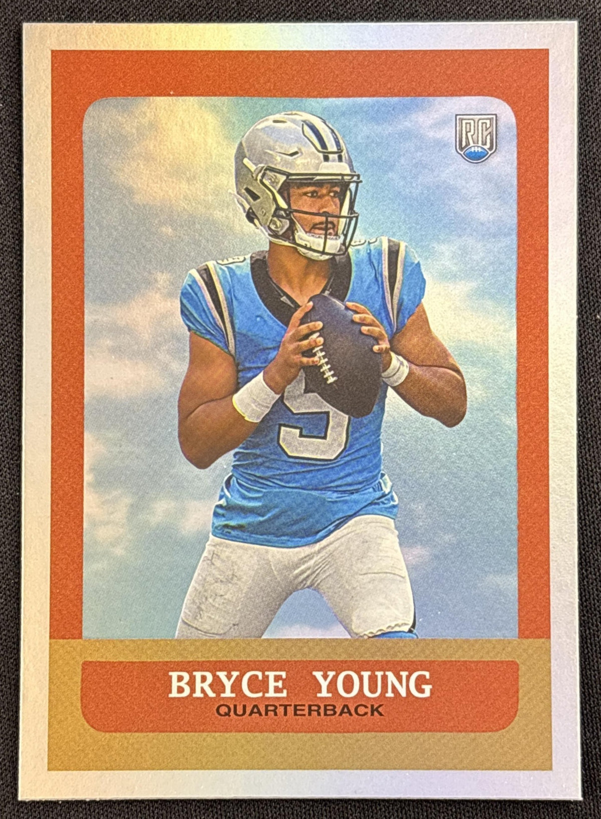 Bryce Young 2023 Topps Composite Heritage/Gallery Rainbow Foilboard Panthers Carolina Panthers