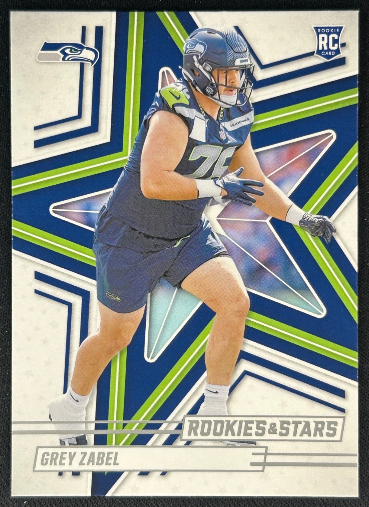 Grey Zabel 2025 Panini Rookies & Stars Seahawks Sports Trading Cards