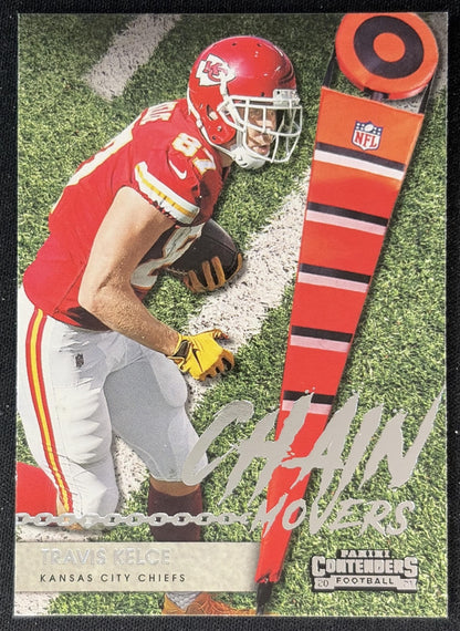 Travis Kelce 2021 Panini Contenders Chain Movers Chiefs front