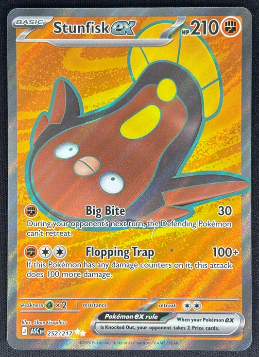 Stunfisk ex 2026 Pokemon Ascended Heroes Non-Sports Trading Cards