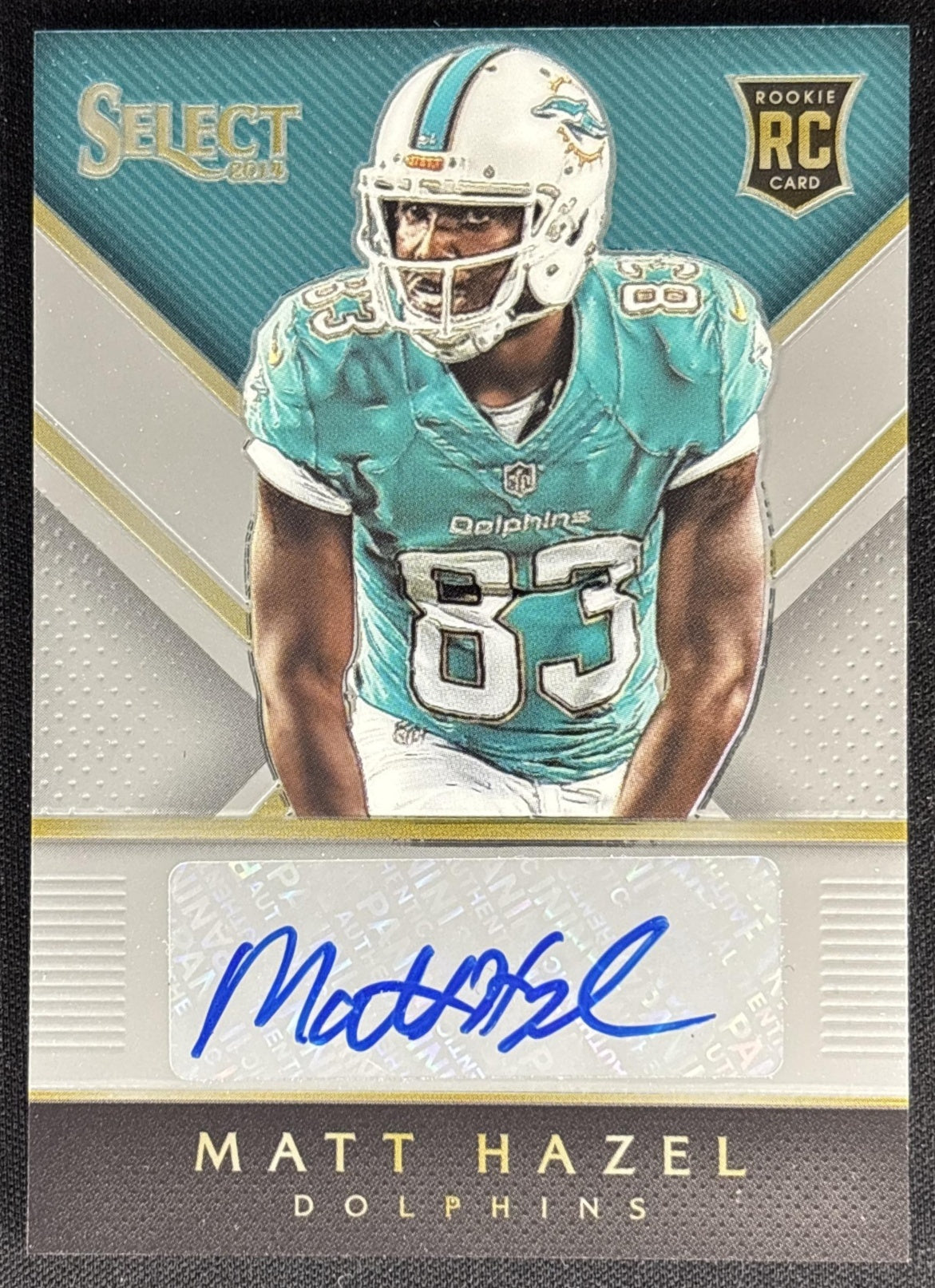 Matt Hazel 2014 Panini Select Rookie Auto /149 Dolphins