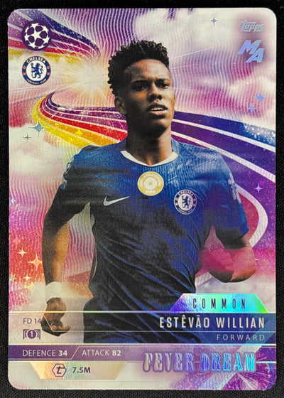 Estevao Willian 2025 Match Attax Madness UEFA Champions League Fever Dream Chelsea Default Title Sports Trading Cards
