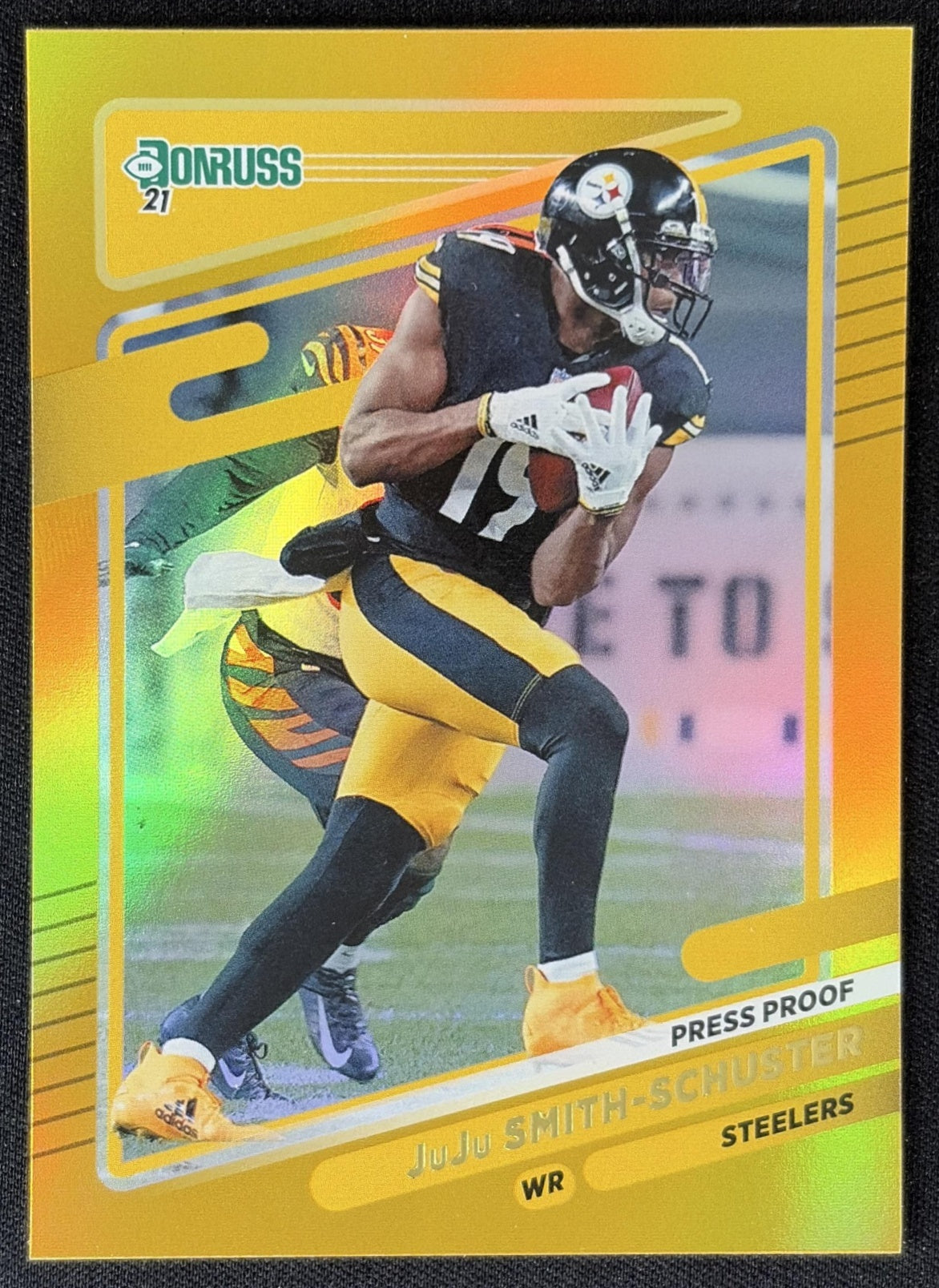 JuJu Smith-Schuster 2021 Panini Donruss Press Proof Premium Steelers - Pittsburgh Steelers