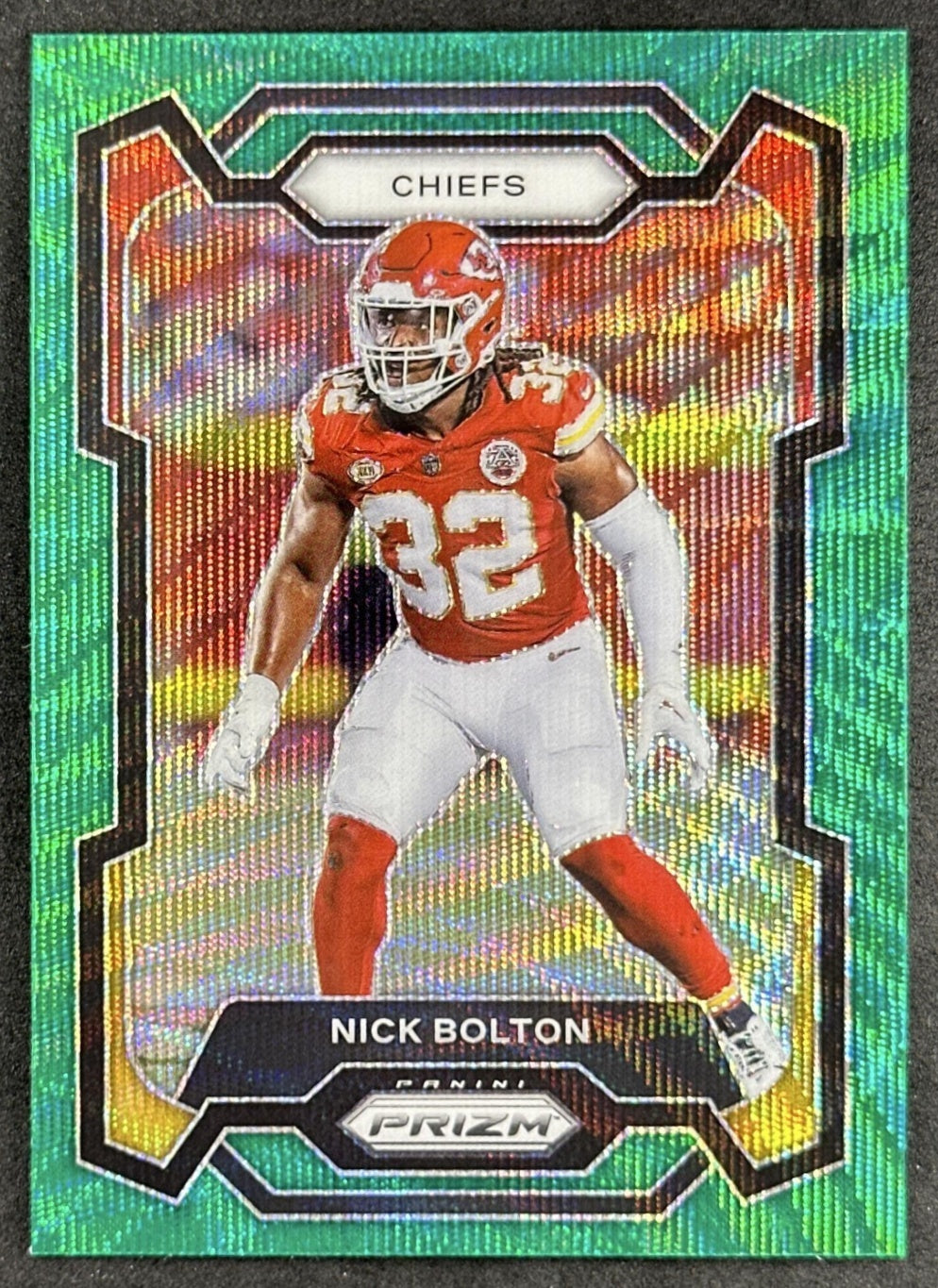 Nick Bolton 2023 Panini Prizm Green Wave Chiefs Sports Trading Cards
