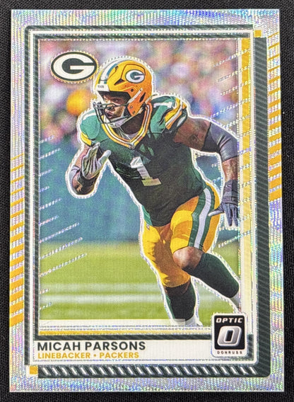 Micah Parsons 2025 Panini Donruss Optic Wave Prizm /300 Packers