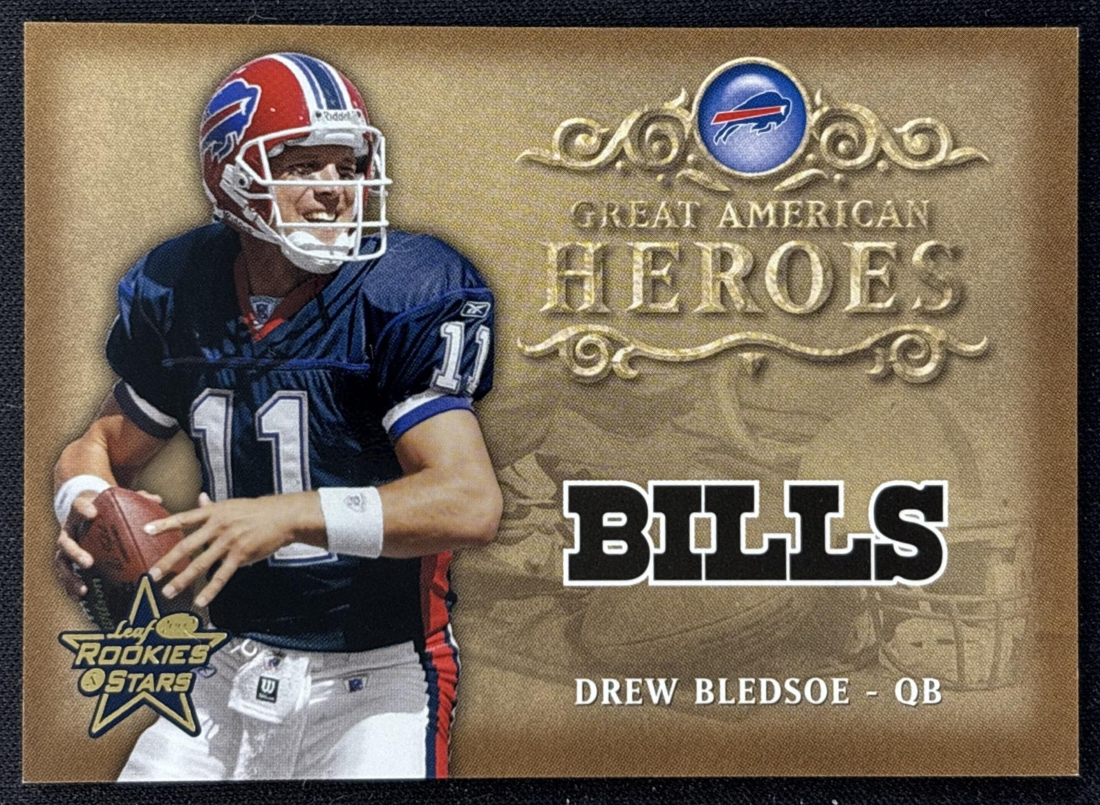 Drew Bledsoe 2002 Leaf Rookies & Stars Great American Heroes /2000 Bills front