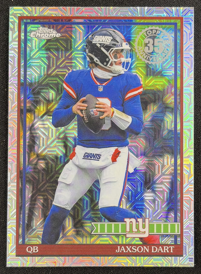 Jaxson Dart 2026 Topps 1991 Chrome Mojo Refractor Giants
