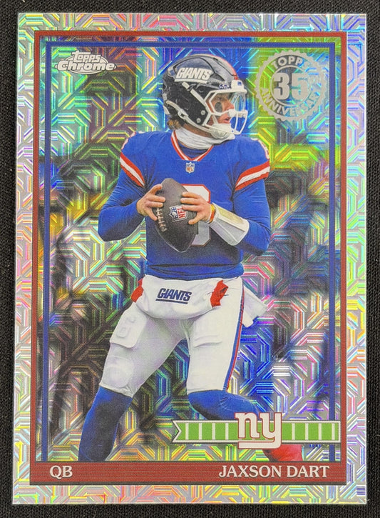 Jaxson Dart 2026 Topps 1991 Chrome Mojo Refractor Giants