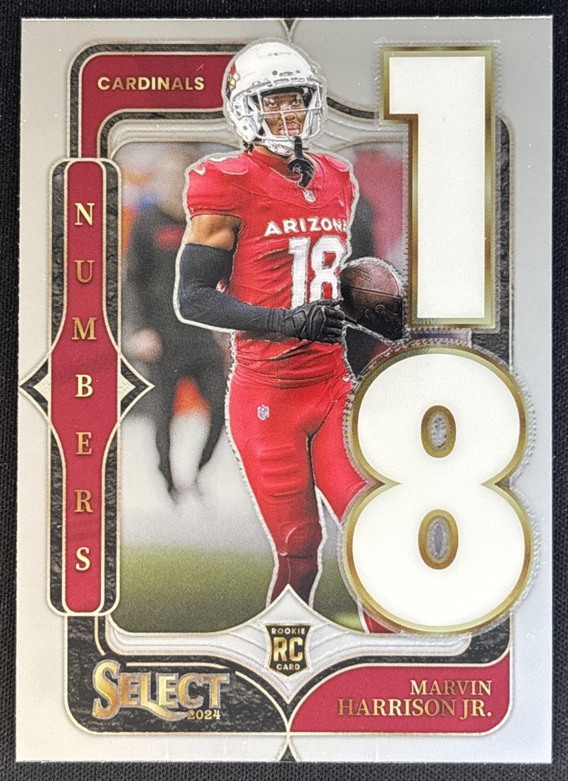 Marvin Harrison Jr. 2024 Panini Select Numbers Cardinals Football
